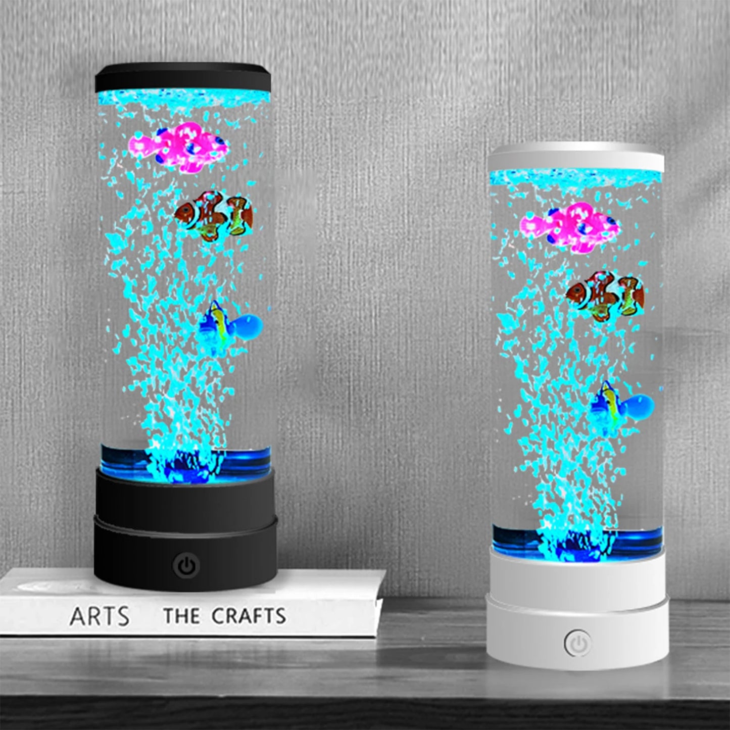 Add a Pop of Color and Fun to Your Space with the USB Colorful Bubble Fish Lamp LED Nightlight for a Relaxing Atmosphere